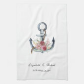 Blume für Wasserfarben Geschirrtuch (Vertikal)