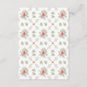 Blume für Wasserfarben Hochzeitskarten Begleitkarte (Rückseite)