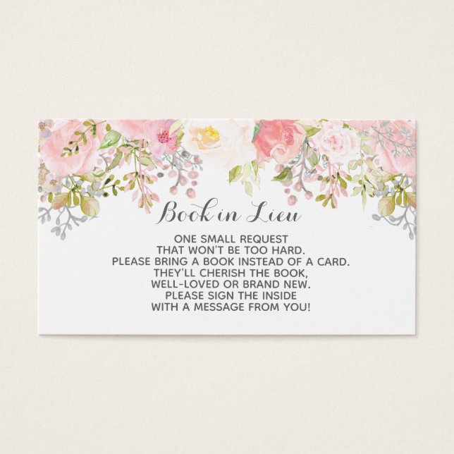 Blume für Wasserfarben in Lieu-Cards (Vorderseite)