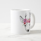 Blume für Wasserfarben Jumbo-Tasse (Vorderseite Rechts)