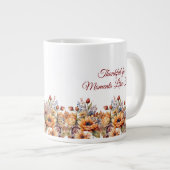 Blume für Wasserfarben Jumbo-Tasse (Vorderseite Rechts)