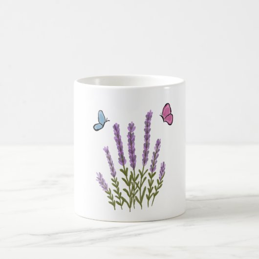 Blume für Wasserfarben Kaffeetasse (Mittel)