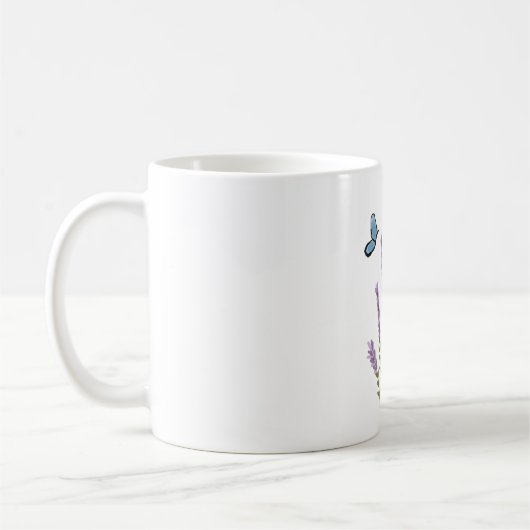 Blume für Wasserfarben Kaffeetasse (Links)