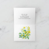 Blume für Wasserfarben Karte (Innenseite)