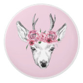 Blume für Wasserfarben Keramikknauf (Vorderseite)