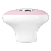 Blume für Wasserfarben Keramikknauf (Seitenansicht)