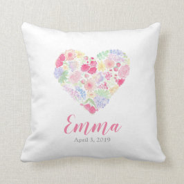 Blume für Wasserfarben Kissen