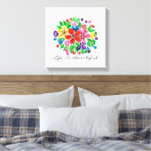 Blume für Wasserfarben Leinwanddruck (Insitu (Schlafzimmer))