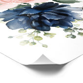 Blume für Wasserfarben, Mädchen und Kinderzimmer Fotodruck (Ecke)