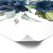 Blume für Wasserfarben, Mädchen und Kinderzimmer Fotodruck (Ecke)