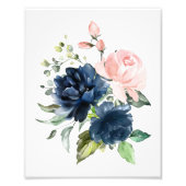 Blume für Wasserfarben, Mädchen und Kinderzimmer Fotodruck (Vorne)