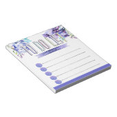 Blume für Wasserfarben Notizblock (angewinkelt)