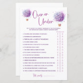 Blume für Wasserfarben | Over & Under Game (Vorne/Hinten)