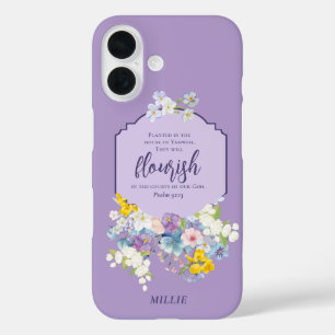 Blume für Wasserfarben Personalisiert iPhone 16 Hülle