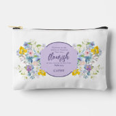 Blume für Wasserfarben Personalisiert Zubehörtasche (Vorderseite)