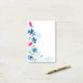 Blume für Wasserfarben Post-it Klebezettel (Auf Schreibtisch)