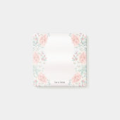 Blume für Wasserfarben Post-it Klebezettel (Vorderseite)