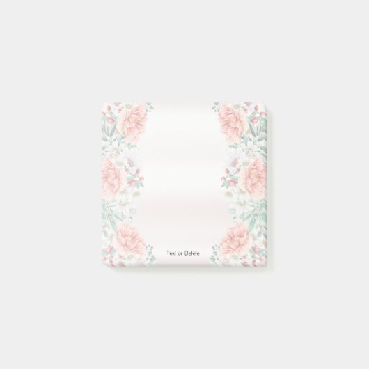 Blume für Wasserfarben Post-it Klebezettel (Vorderseite)