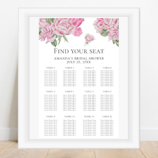 Blume für Wasserfarben Poster