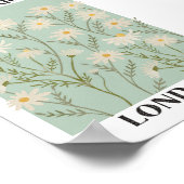 Blume für Wasserfarben Poster (Ecke)