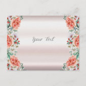 Blume für Wasserfarben Postkarte (Vorderseite)