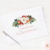 Blume für Wasserfarben Rechteckiger Aufkleber (Umschlag)