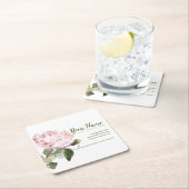 Blume für Wasserfarben Rechteckiger Pappuntersetzer (Vor Ort)