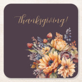 Blume für Wasserfarben Rechteckiger Pappuntersetzer (Vorderseite)