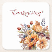 Blume für Wasserfarben Rechteckiger Pappuntersetzer (Vorderseite)