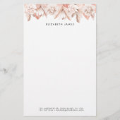 Blume für Wasserfarben Rosa Rosa Rose Briefpapier