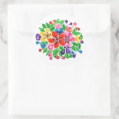 Blume für Wasserfarben Runder Aufkleber (Tasche)