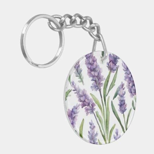 Blume für Wasserfarben Schlüsselanhänger (Vorderseite links)