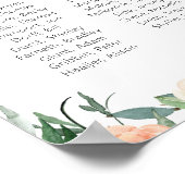 Blume für Wasserfarben Schulklasse Wiedersehen-Mem Poster (Ecke)