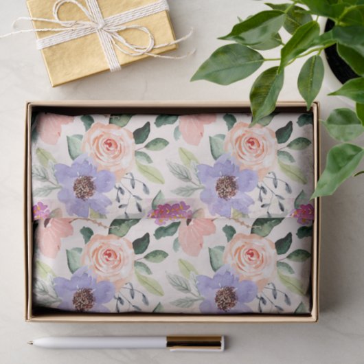 Blume für Wasserfarben Seidenpapier (Geschenk)