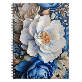 Blume für Wasserfarben Spiralfolien Foto Notebook Notizblock