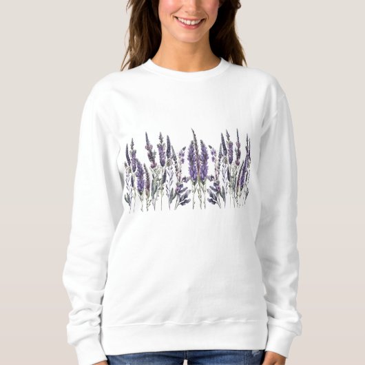 Blume für Wasserfarben Sweatshirt (Vorderseite)