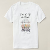 Blume für Wasserfarben Verlobung T-Shirt (Design vorne)