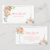 Blume für Wasserfarben Visitenkarte (Vorne/Hinten)