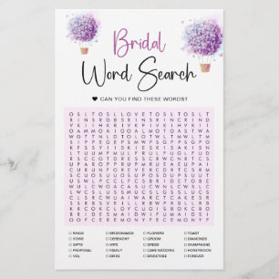 Blume für Wasserfarben   Word Search Game