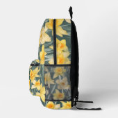 Blume für wasserfarbene Daffelprodukte | Blumenbeu Bedruckter Rucksack (Rechts)