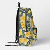 Blume für wasserfarbene Daffelprodukte | Blumenbeu Bedruckter Rucksack (Links)