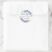 Blume für Wasserfarbenfrosche Böden Danke, Gastges Runder Aufkleber (Tasche)