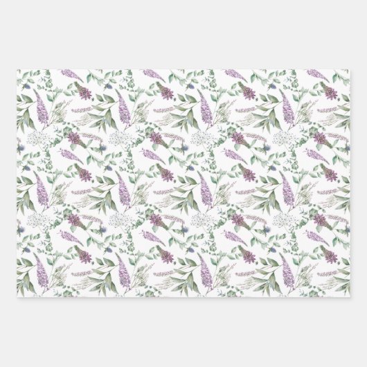 Blume für Watercolor Geschenkpapier Set (Vorderseite 3)