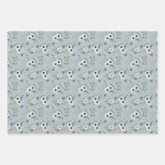 Blume für Watercolor Geschenkpapier Set (Vorderseite)