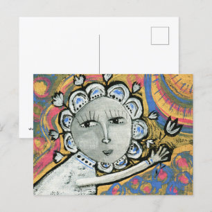 Blume für weibliche Lieben Postkarte