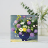 Blume für Weichfarben Einladung (Stehend Vorderseite)