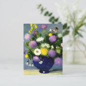 Blume für Weichfarben Postkarte (Stehend Vorderseite)