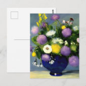 Blume für Weichfarben Postkarte (Vorne/Hinten)