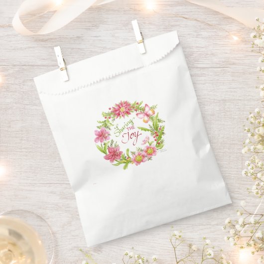 Blume für Weihnachtskranke Geschenktütchen (Ausgeschnitten)