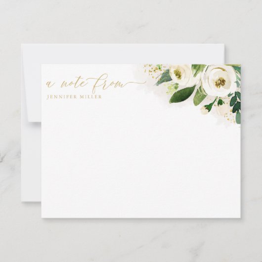 Blume für Weißwasser Dankeskarte (Vorderseite)